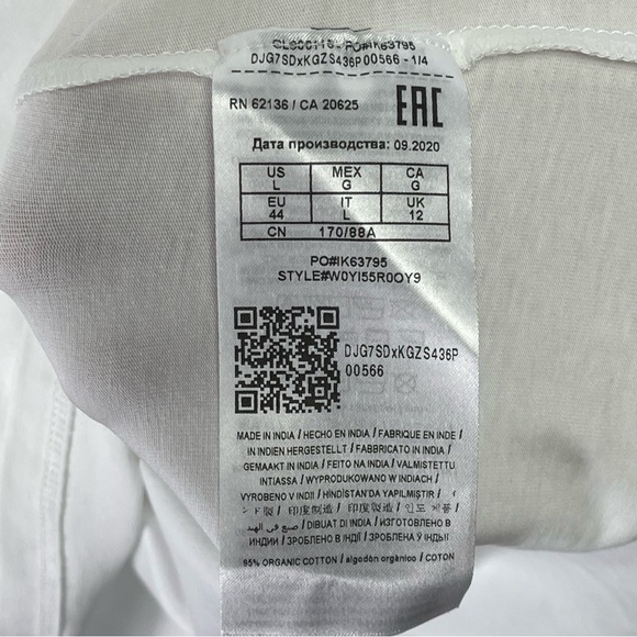 GUESS rainbow rhinestone embellished logo tee, L - Picture 5 of 10